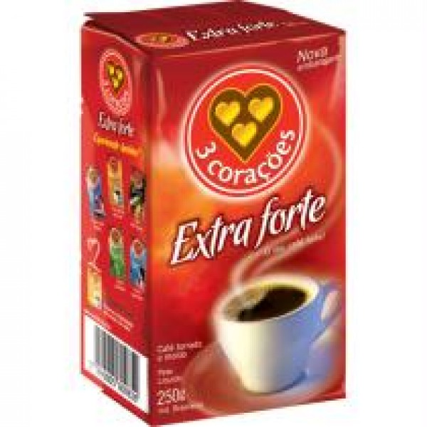 Coffee Extra Strong - 3 Coracoes 8.81oz.