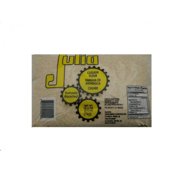 Toasted Manioc Flour Julia 35.3oz. - Farinha de mandioca