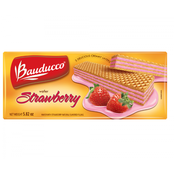 Wafer Strawberry - Bauduco 5.82oz.