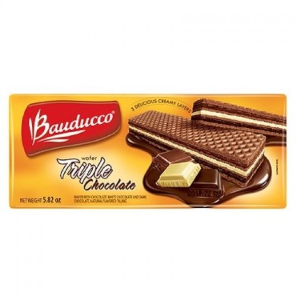 Wafer Triple Chocolate - Bauduco 5.82oz.